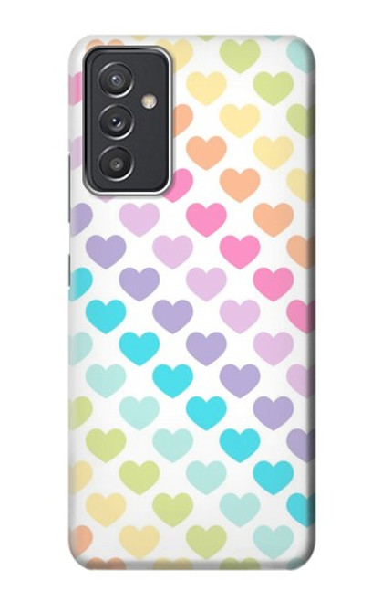 W3499 Colorful Heart Pattern Hülle Schutzhülle Taschen und Leder Flip für Samsung Galaxy Quantum 2