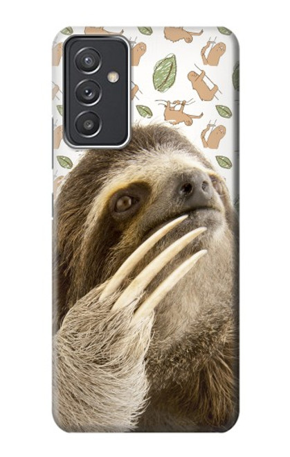 W3559 Sloth Pattern Hülle Schutzhülle Taschen und Leder Flip für Samsung Galaxy Quantum 2