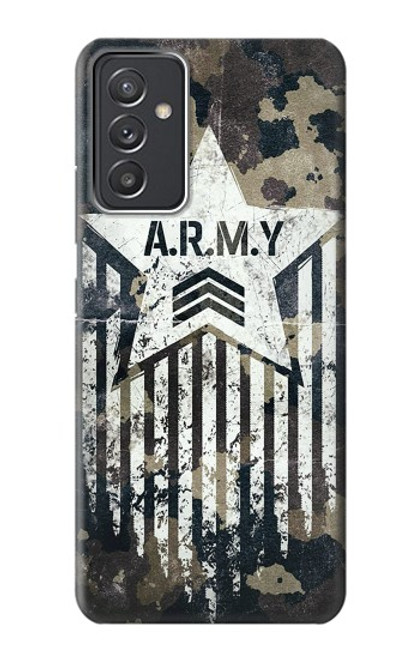 W3666 Army Camo Camouflage Hülle Schutzhülle Taschen und Leder Flip für Samsung Galaxy Quantum 2
