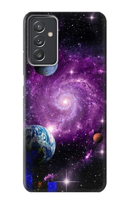 W3689 Galaxy Outer Space Planet Hülle Schutzhülle Taschen und Leder Flip für Samsung Galaxy Quantum 2