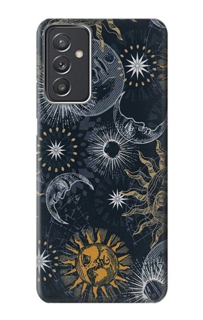 W3702 Moon and Sun Hülle Schutzhülle Taschen und Leder Flip für Samsung Galaxy Quantum 2