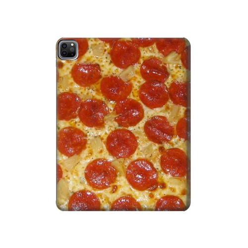 W0236 Pizza Tablet Hülle Schutzhülle Taschen für iPad Pro 12.9 (2022,2021,2020,2018, 3rd, 4th, 5th, 6th)