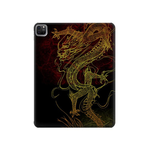 W0354 Chinese Dragon Tablet Hülle Schutzhülle Taschen für iPad Pro 12.9 (2022,2021,2020,2018, 3rd, 4th, 5th, 6th)