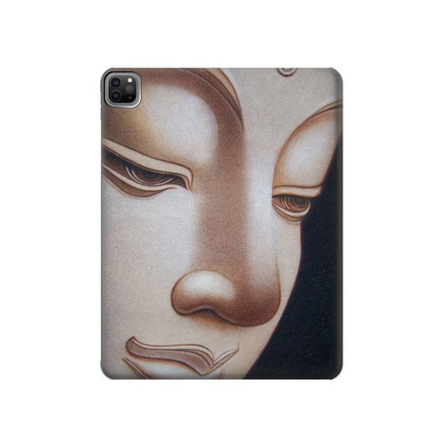 W1255 Buddha Face Tablet Hülle Schutzhülle Taschen für iPad Pro 12.9 (2022,2021,2020,2018, 3rd, 4th, 5th, 6th)