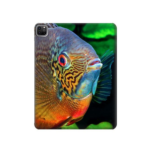 W1812 Cichlid Fish Tablet Hülle Schutzhülle Taschen für iPad Pro 12.9 (2022,2021,2020,2018, 3rd, 4th, 5th, 6th)
