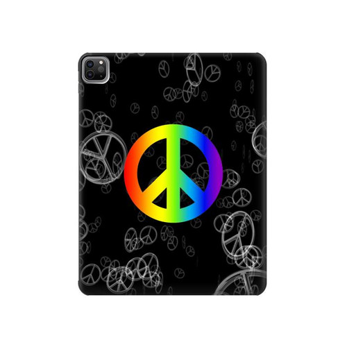 W2356 Peace Sign Tablet Hülle Schutzhülle Taschen für iPad Pro 12.9 (2022,2021,2020,2018, 3rd, 4th, 5th, 6th)