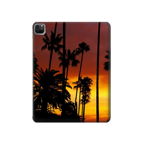 W2563 California Sunrise Tablet Hülle Schutzhülle Taschen für iPad Pro 12.9 (2022,2021,2020,2018, 3rd, 4th, 5th, 6th)
