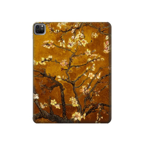 W2663 Yellow Blossoming Almond Tree Van Gogh Tablet Hülle Schutzhülle Taschen für iPad Pro 12.9 (2022,2021,2020,2018, 3rd, 4th, 5th, 6th)