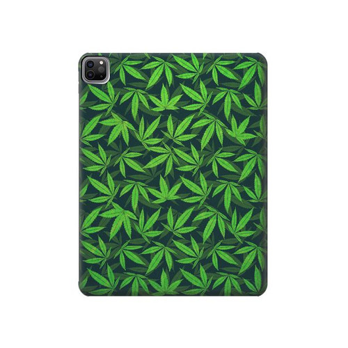 W2666 Marijuana Pattern Tablet Hülle Schutzhülle Taschen für iPad Pro 12.9 (2022,2021,2020,2018, 3rd, 4th, 5th, 6th)