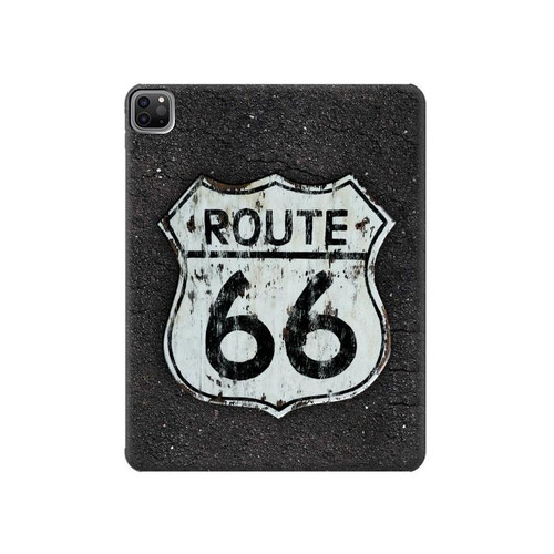 W3207 Route 66 Sign Tablet Hülle Schutzhülle Taschen für iPad Pro 12.9 (2022,2021,2020,2018, 3rd, 4th, 5th, 6th)