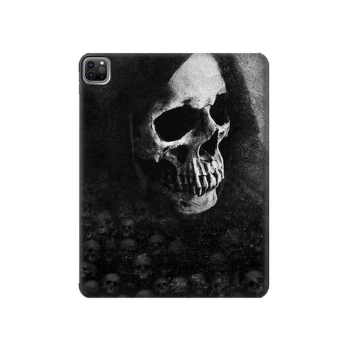 W3333 Death Skull Grim Reaper Tablet Hülle Schutzhülle Taschen für iPad Pro 12.9 (2022, 2021, 2020, 2018), Air 13 (2024)
