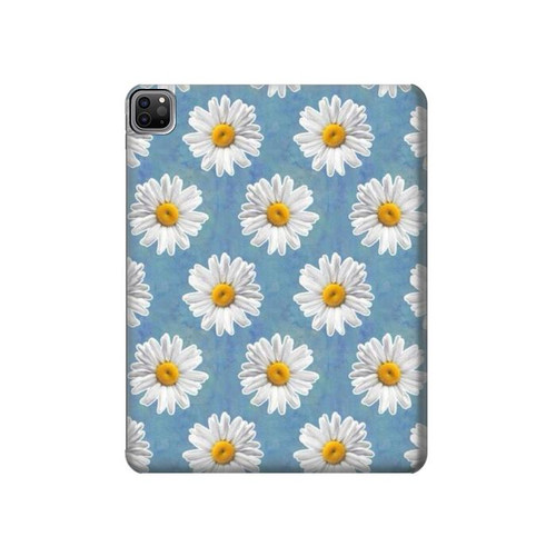 W3454 Floral Daisy Tablet Hülle Schutzhülle Taschen für iPad Pro 12.9 (2022,2021,2020,2018, 3rd, 4th, 5th, 6th)