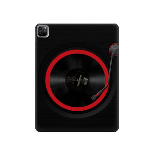 W3531 Spinning Record Player Tablet Hülle Schutzhülle Taschen für iPad Pro 12.9 (2022,2021,2020,2018, 3rd, 4th, 5th, 6th)