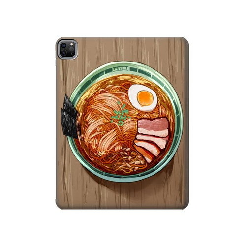 W3756 Ramen Noodles Tablet Hülle Schutzhülle Taschen für iPad Pro 12.9 (2022,2021,2020,2018, 3rd, 4th, 5th, 6th)