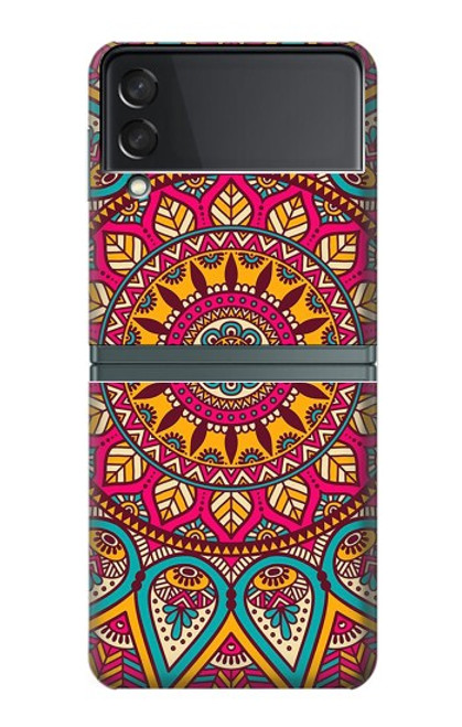 W3694 Hippie Art Pattern Hard Case For Samsung Galaxy Z Flip 3 5G