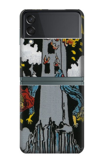 W3745 Tarot Card The Tower Hard Case For Samsung Galaxy Z Flip 3 5G