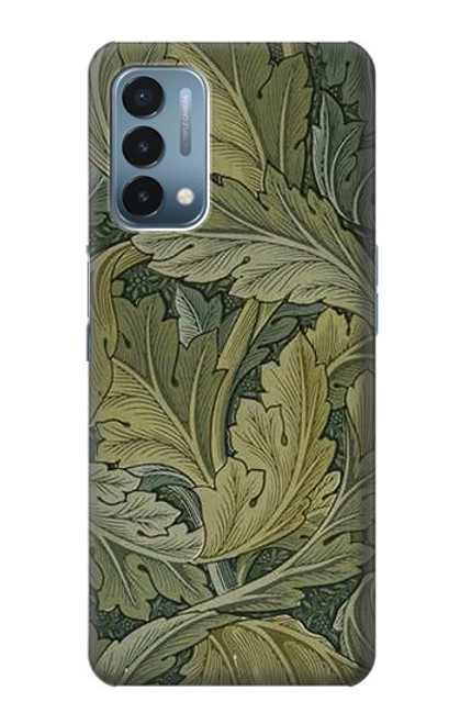 W3790 William Morris Acanthus Leaves Hülle Schutzhülle Taschen und Leder Flip für OnePlus Nord N200 5G