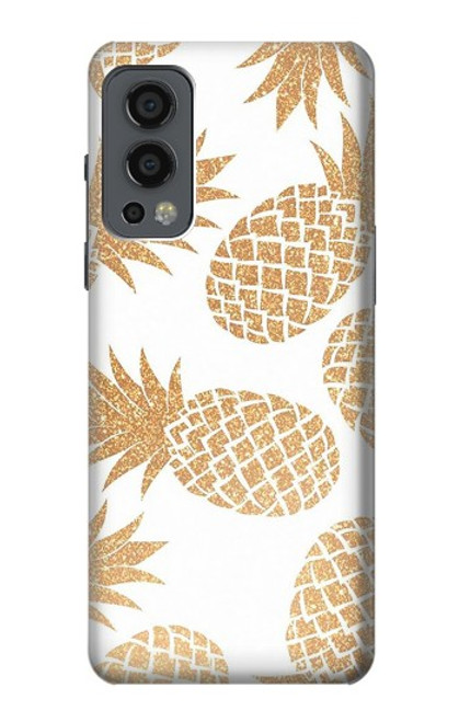 W3718 Seamless Pineapple Hülle Schutzhülle Taschen und Leder Flip für OnePlus Nord 2 5G