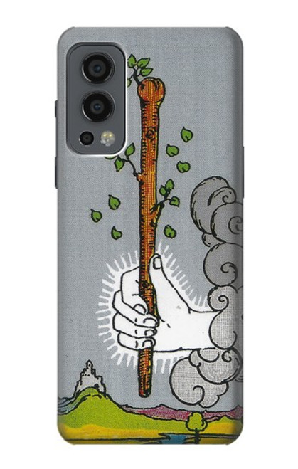 W3723 Tarot Card Age of Wands Hülle Schutzhülle Taschen und Leder Flip für OnePlus Nord 2 5G