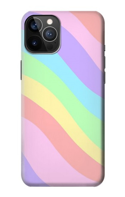 W3810 Pastel Unicorn Summer Wave Hülle Schutzhülle Taschen und Leder Flip für iPhone 12, iPhone 12 Pro