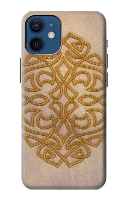 W3796 Celtic Knot Hülle Schutzhülle Taschen und Leder Flip für iPhone 12 mini