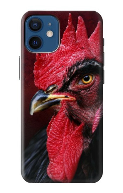 W3797 Chicken Rooster Hülle Schutzhülle Taschen und Leder Flip für iPhone 12 mini