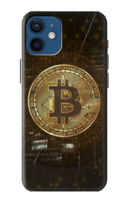 W3798 Cryptocurrency Bitcoin Hülle Schutzhülle Taschen und Leder Flip für iPhone 12 mini