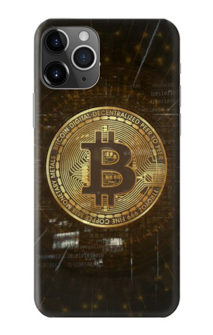 W3798 Cryptocurrency Bitcoin Hülle Schutzhülle Taschen und Leder Flip für iPhone 11 Pro