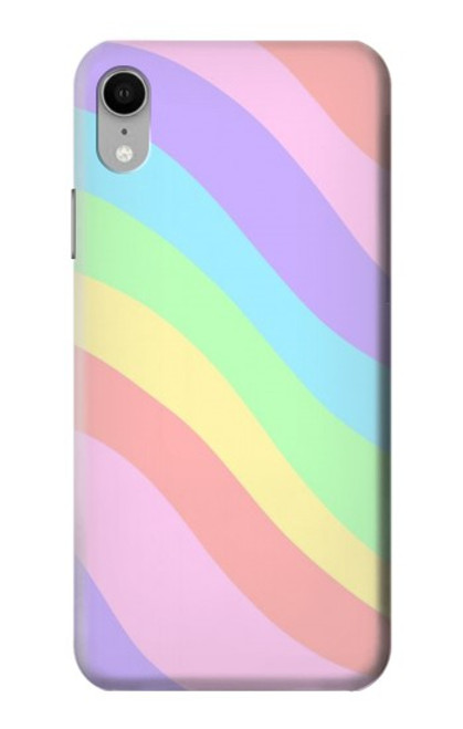 W3810 Pastel Unicorn Summer Wave Hülle Schutzhülle Taschen und Leder Flip für iPhone XR