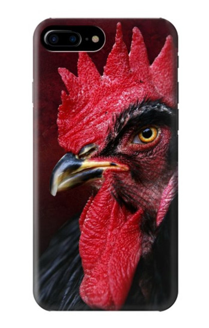 W3797 Chicken Rooster Hülle Schutzhülle Taschen und Leder Flip für iPhone 7 Plus, iPhone 8 Plus