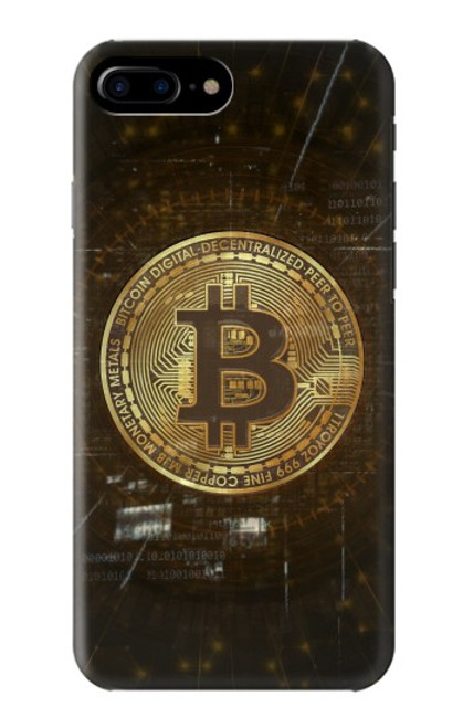 W3798 Cryptocurrency Bitcoin Hülle Schutzhülle Taschen und Leder Flip für iPhone 7 Plus, iPhone 8 Plus