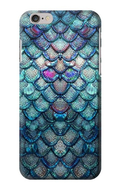 W3809 Mermaid Fish Scale Hülle Schutzhülle Taschen und Leder Flip für iPhone 6 Plus, iPhone 6s Plus
