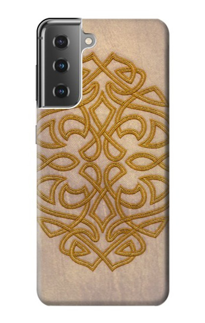 W3796 Celtic Knot Hülle Schutzhülle Taschen und Leder Flip für Samsung Galaxy S21 Plus 5G, Galaxy S21+ 5G