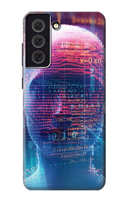 W3800 Digital Human Face Hülle Schutzhülle Taschen und Leder Flip für Samsung Galaxy S21 FE 5G