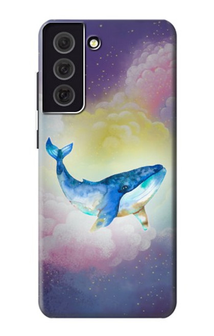 W3802 Dream Whale Pastel Fantasy Hülle Schutzhülle Taschen und Leder Flip für Samsung Galaxy S21 FE 5G