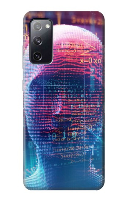 W3800 Digital Human Face Hülle Schutzhülle Taschen und Leder Flip für Samsung Galaxy S20 FE