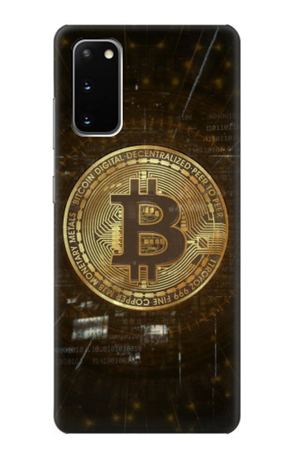 W3798 Cryptocurrency Bitcoin Hülle Schutzhülle Taschen und Leder Flip für Samsung Galaxy S20