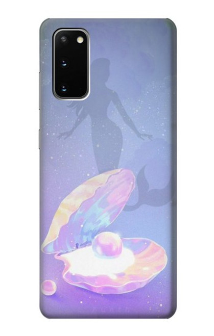 W3823 Beauty Pearl Mermaid Hülle Schutzhülle Taschen und Leder Flip für Samsung Galaxy S20