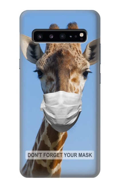 W3806 Giraffe New Normal Hülle Schutzhülle Taschen und Leder Flip für Samsung Galaxy S10 5G