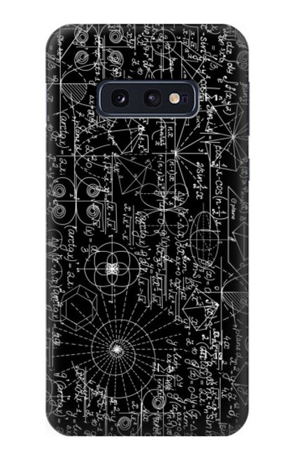 W3808 Mathematics Blackboard Hülle Schutzhülle Taschen und Leder Flip für Samsung Galaxy S10e