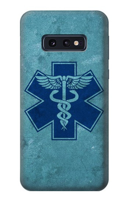 W3824 Caduceus Medical Symbol Hülle Schutzhülle Taschen und Leder Flip für Samsung Galaxy S10e