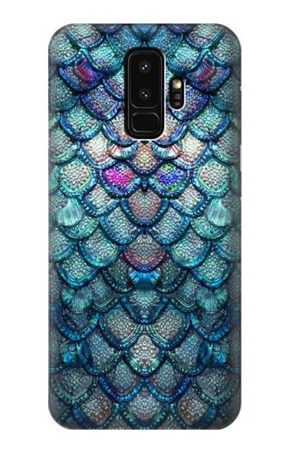 W3809 Mermaid Fish Scale Hülle Schutzhülle Taschen und Leder Flip für Samsung Galaxy S9 Plus