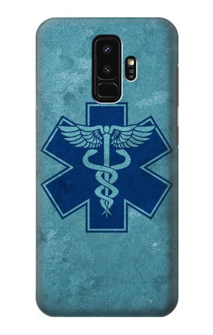 W3824 Caduceus Medical Symbol Hülle Schutzhülle Taschen und Leder Flip für Samsung Galaxy S9 Plus