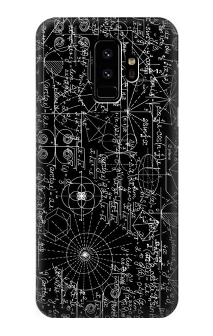 W3808 Mathematics Blackboard Hülle Schutzhülle Taschen und Leder Flip für Samsung Galaxy S9