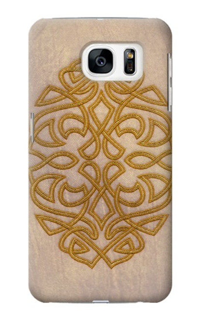 W3796 Celtic Knot Hülle Schutzhülle Taschen und Leder Flip für Samsung Galaxy S7