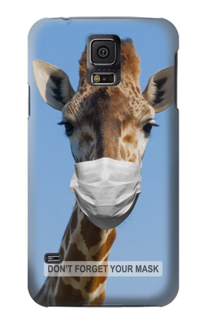 W3806 Giraffe New Normal Hülle Schutzhülle Taschen und Leder Flip für Samsung Galaxy S5