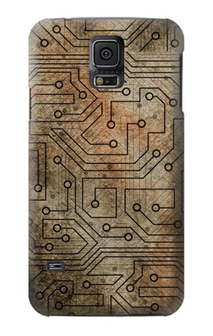 W3812 PCB Print Design Hülle Schutzhülle Taschen und Leder Flip für Samsung Galaxy S5