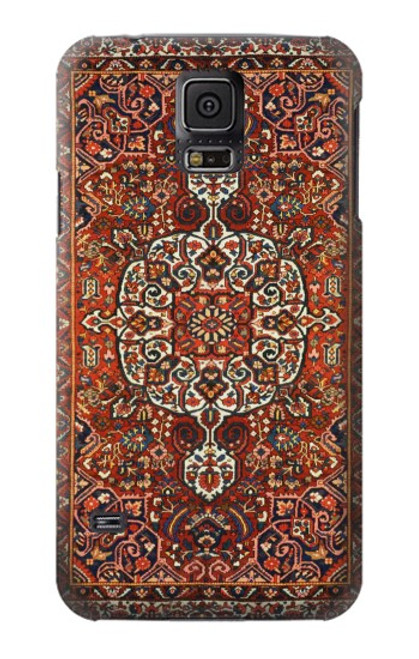 W3813 Persian Carpet Rug Pattern Hülle Schutzhülle Taschen und Leder Flip für Samsung Galaxy S5