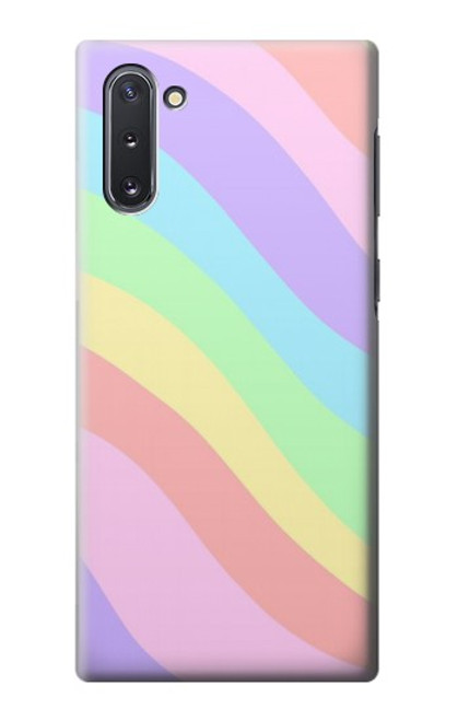 W3810 Pastel Unicorn Summer Wave Hülle Schutzhülle Taschen und Leder Flip für Samsung Galaxy Note 10