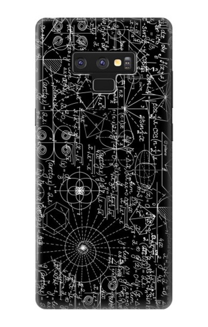 W3808 Mathematics Blackboard Hülle Schutzhülle Taschen und Leder Flip für Note 9 Samsung Galaxy Note9